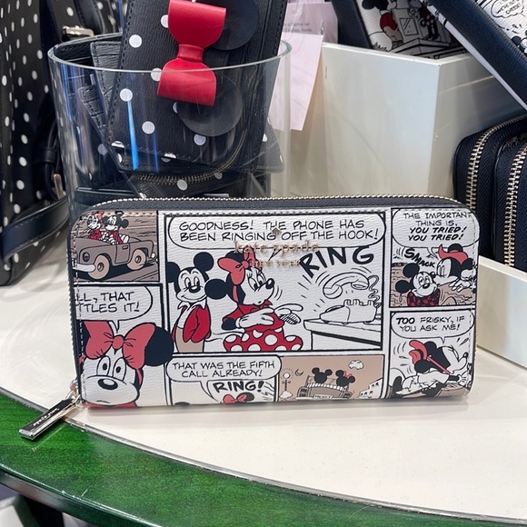 Kate Spade Disney X Kate Spade New York Mickey Mouse Large Continental Wallet - Picture 13 of 16